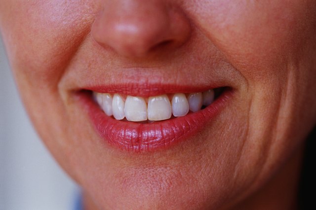 Mouth of mature woman