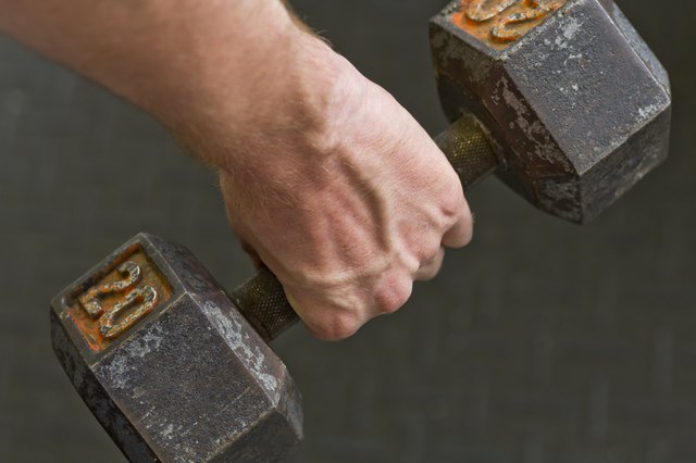 Lifting Dumbbell Weights