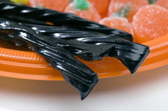 Close-up of black licorice