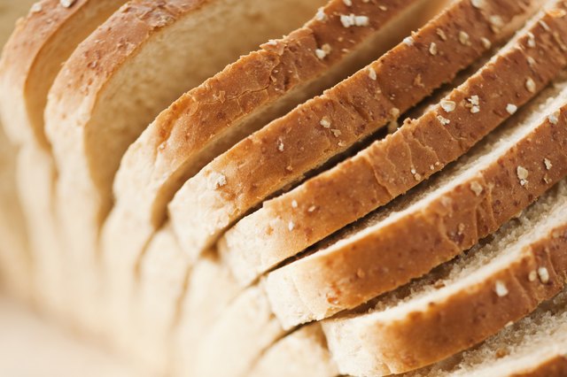 Sliced bread, close-up