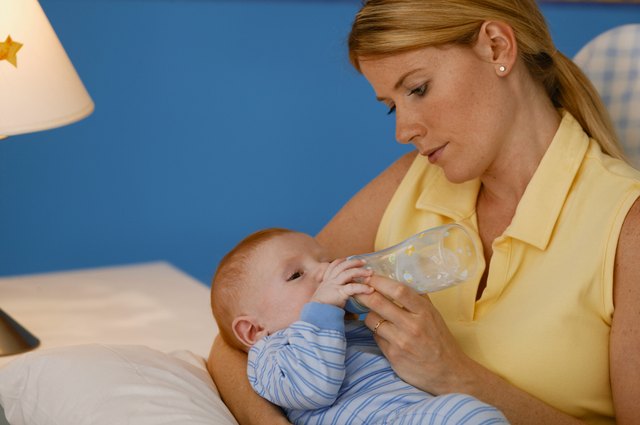 Mother feeding baby