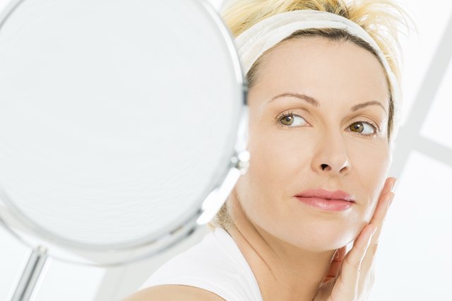 Woman and face care.