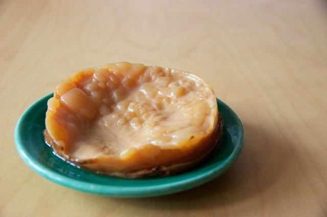 Homemade kombucha (fermented tea) mother on plate