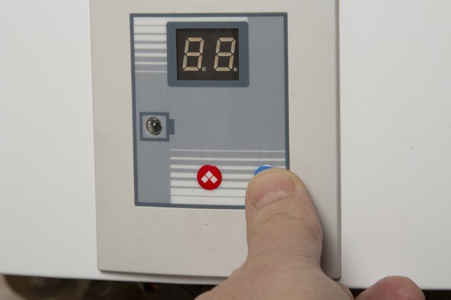 White gas water heater