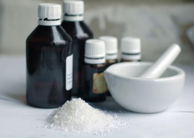 Ingredients to create bath salts