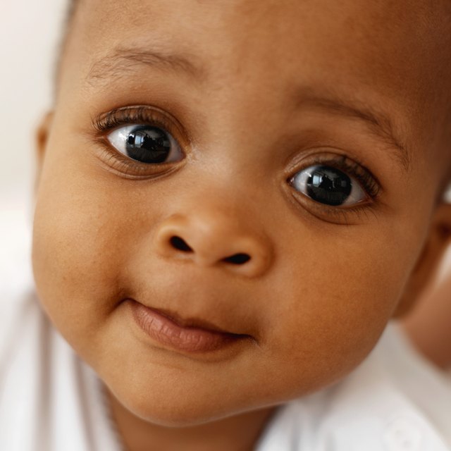 close up portrait of a baby (12-18 months)