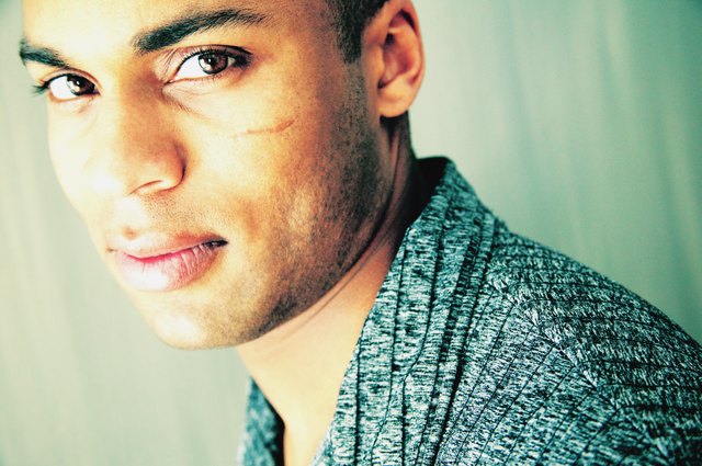 Closeup of a mans face