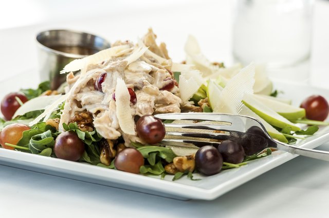 Chicken and walnut salad