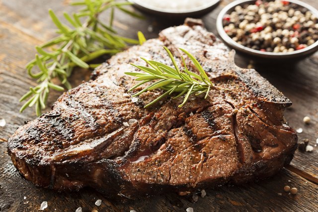 Grilled BBQ T-Bone Steak