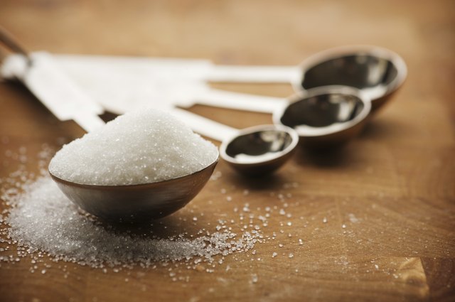 Tablespoon filled with granulated sugar