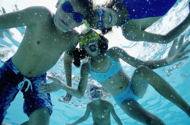 Group of Children in a Swimming Pool