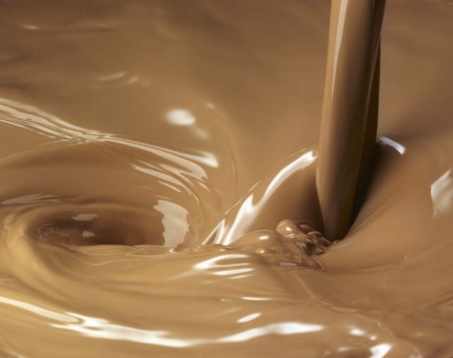 Chocolate milk pour