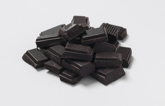Dark chocolate, studio shot