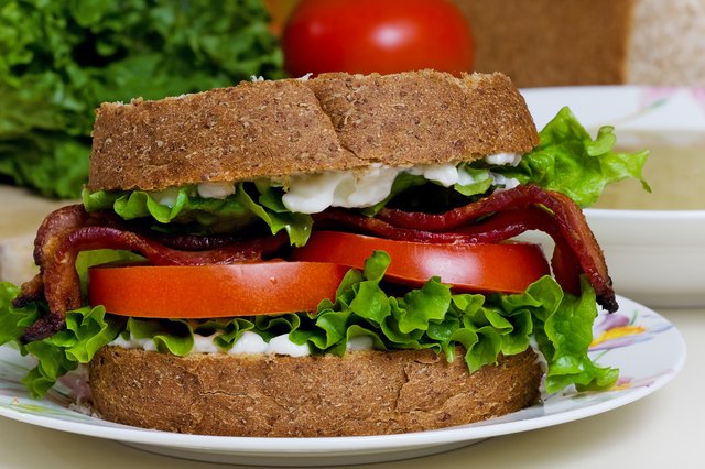 BLT Sandwich with soup