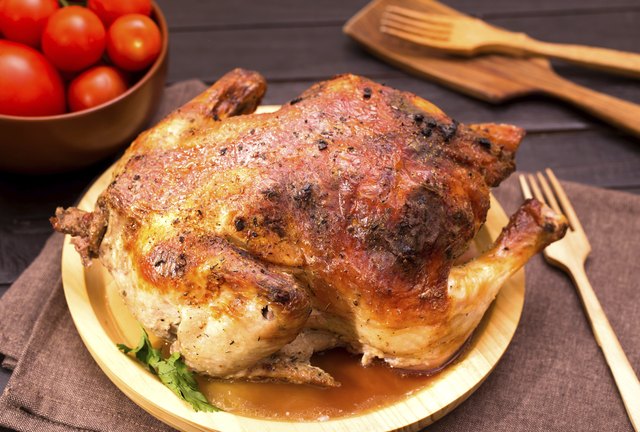 Whole grilled chicken