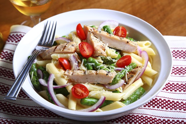 Grilled chicken with Penne pasta