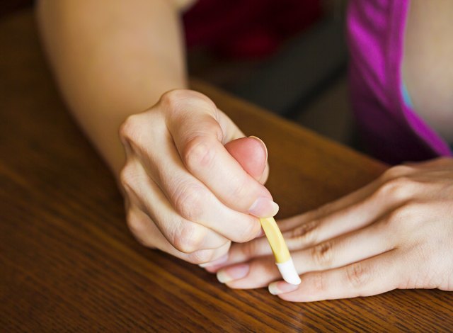 Cuticle treatment fingers the stick cuticle in the home