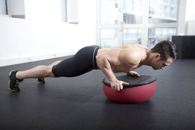 Push-up and core exercise on Togu Ball