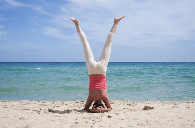 Yoga on the beach