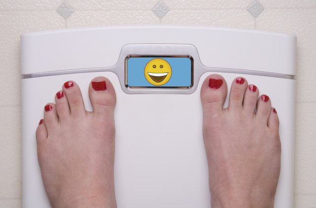 Scale with Feet Emoji Happy