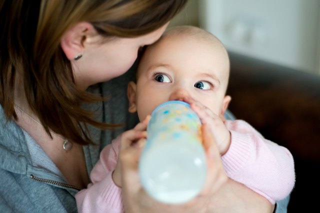 baby drinking milk