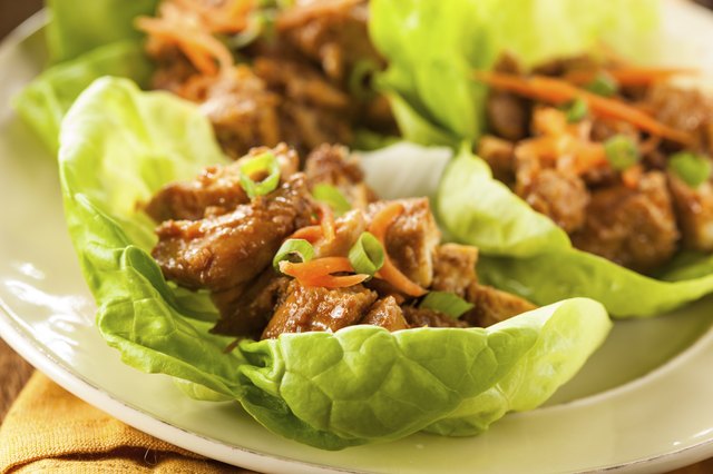 Healthy Asian Chicken Lettuce Wrap