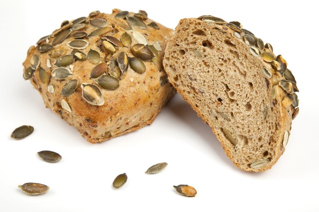 Roll breads with pumpkin seeds