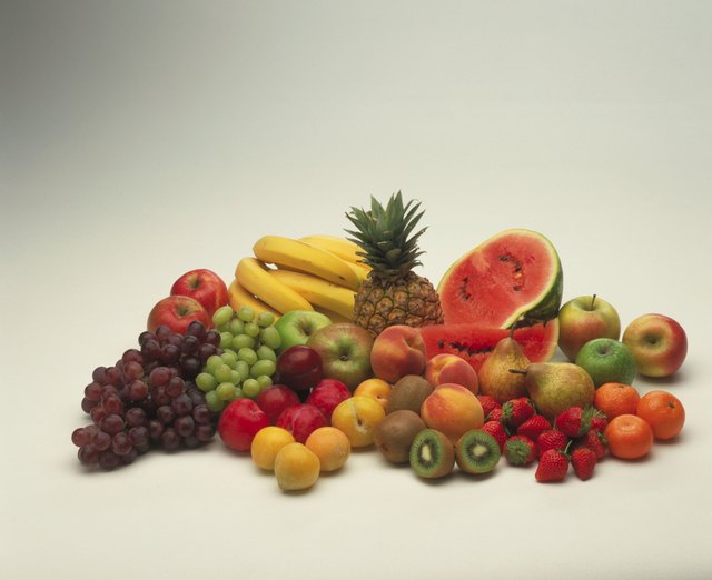 various fruit and vegetable items