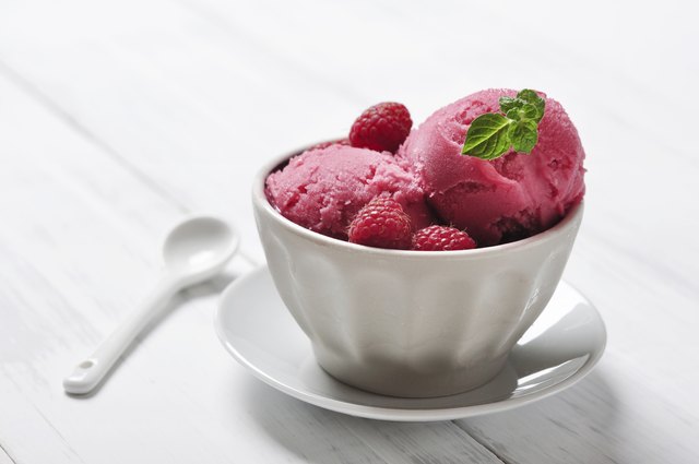 Raspberry ice cream
