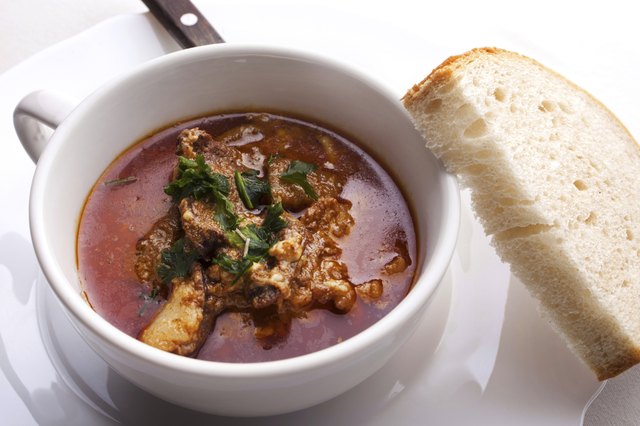pig pork brain soup