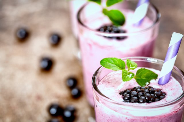 Blackberry Smoothie close up