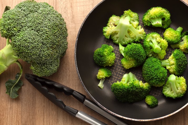 Broccoli with pan