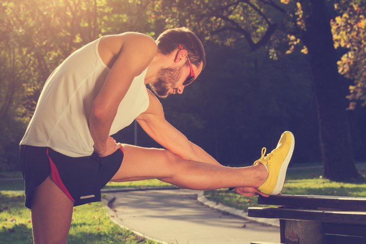 Stretching after jogging/excercise