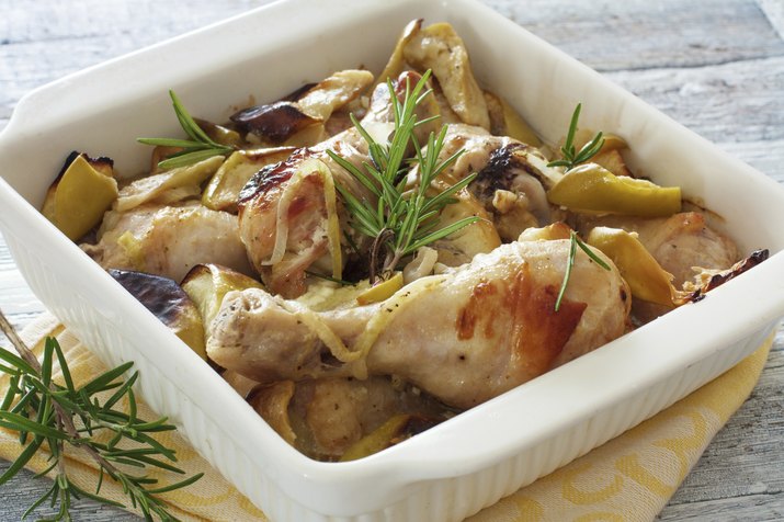 Chicken drumsticks cooked in the oven