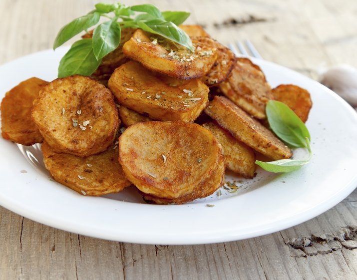 Spicy baked potatoes