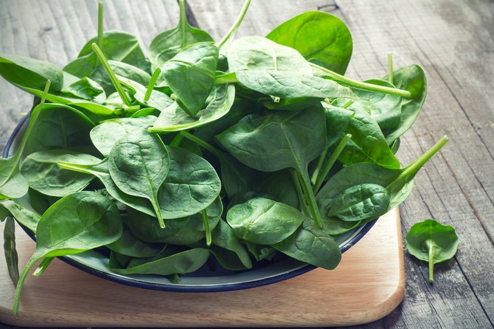 Baby Spinach for muscle building diet