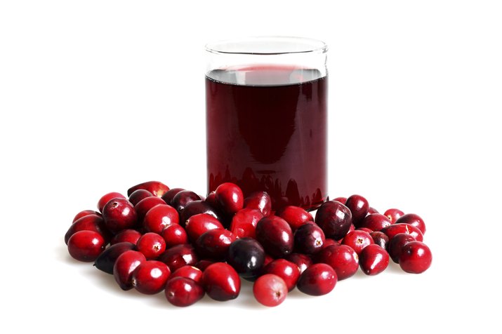 Isolated Cranberry Juice