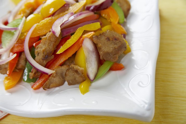 Seitan stir-fry