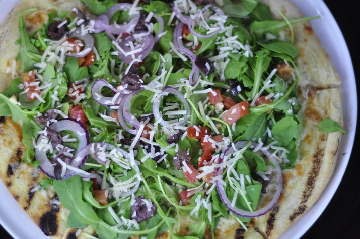 Gourmet Arugula Salad Pizza