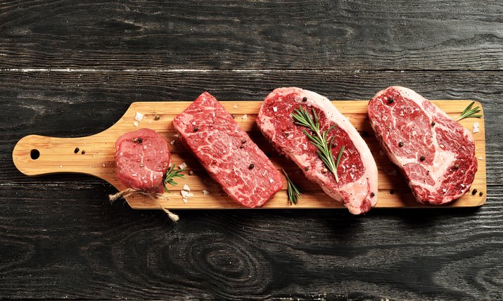 Grass fed steaks for muscle building diet