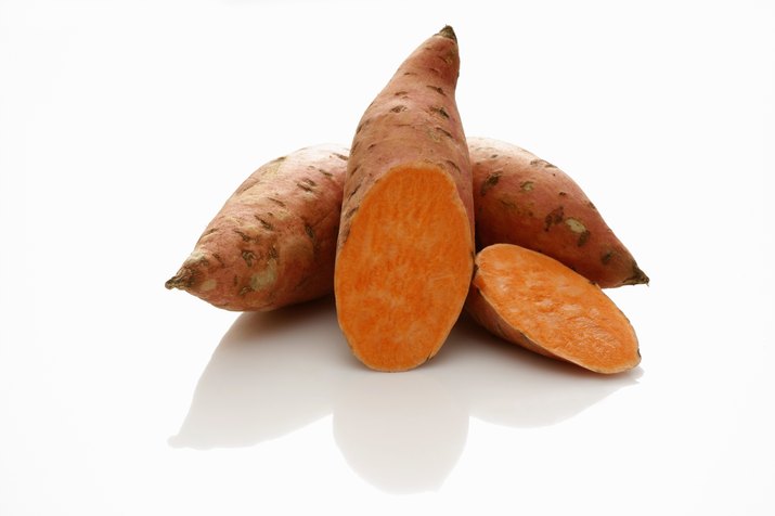 Three sweet potatoes