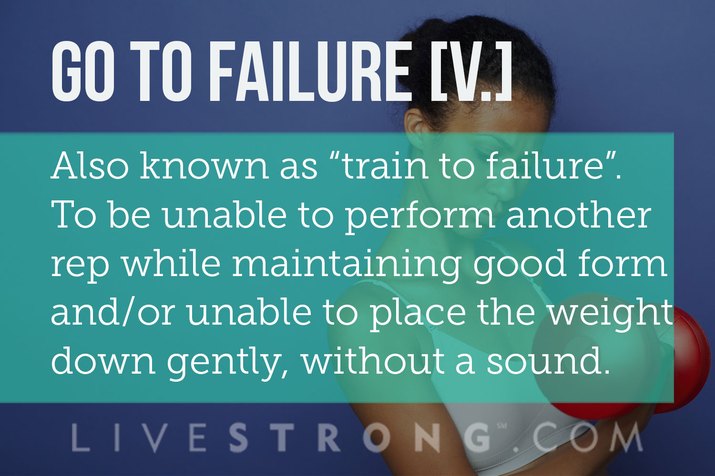 Definition of training to failure