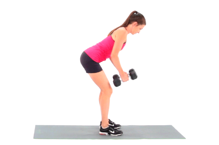 Woman doing Bent-Over Rows