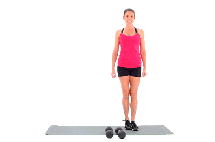 Woman doing Side Lunges