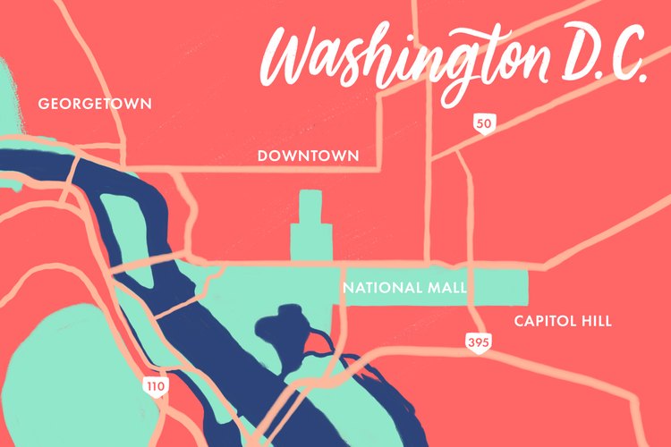 Washington, D.C. map