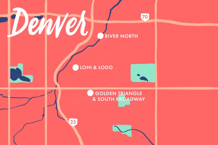 Denver walking map