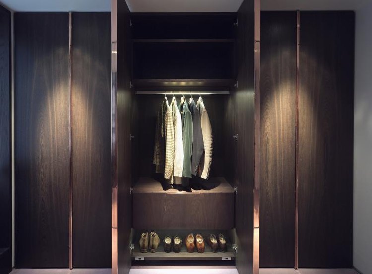 Penthouse Apartment, London, 2011, Dan Brill Architects, Wardrobe