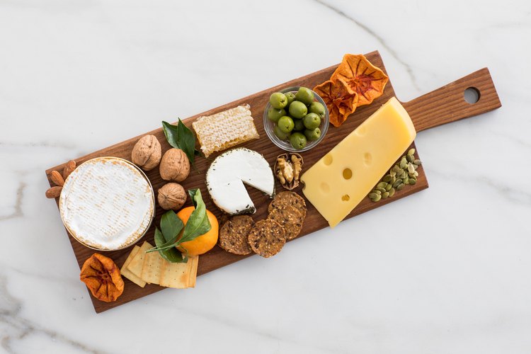 cheese on cheese board