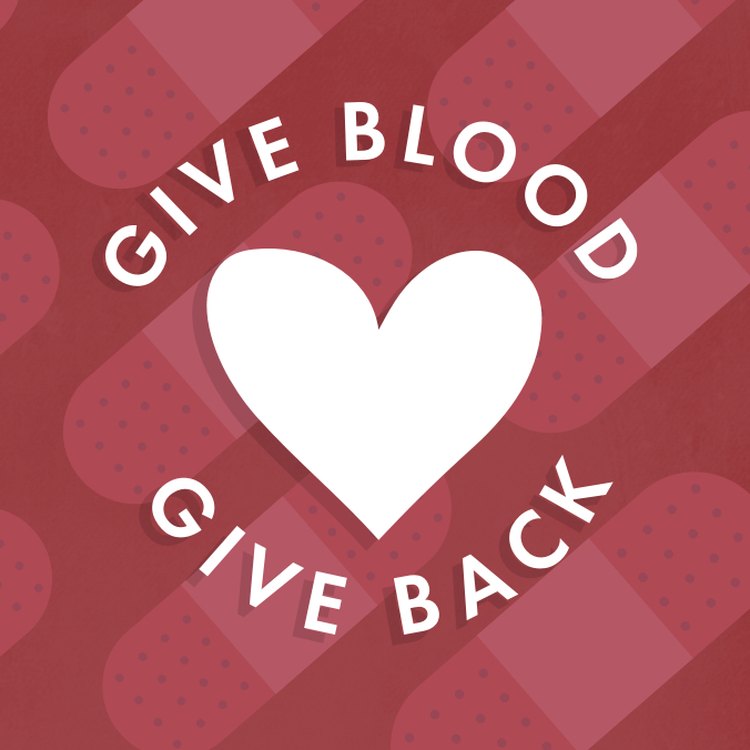 livestrong give blood give back logo