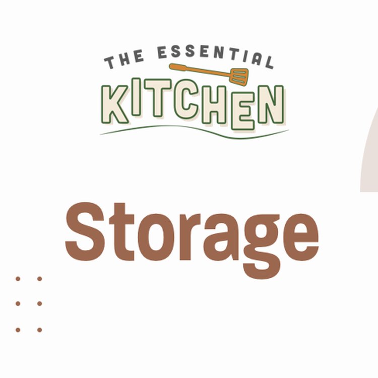 Storage area section header for The Essential Kitchen program